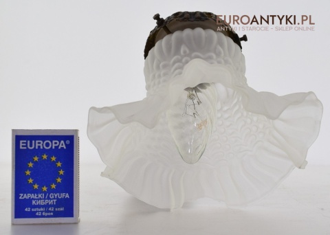 2 secesyjne kinkiety zabytkowe lampki ścienne do dworku