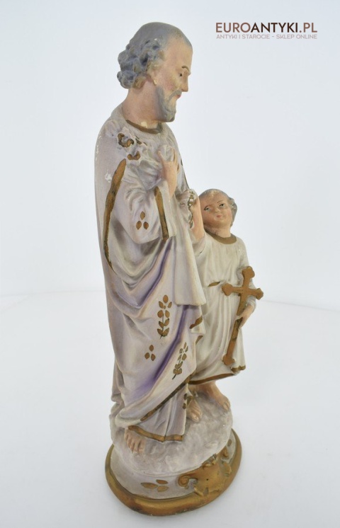 antyczna figurka świętego krzysztofa