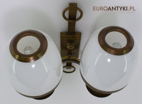 Kinkiet bankierski lampa ścienna bankierska retro vintage old fashion