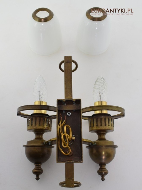 Kinkiet bankierski lampa ścienna bankierska retro vintage old fashion