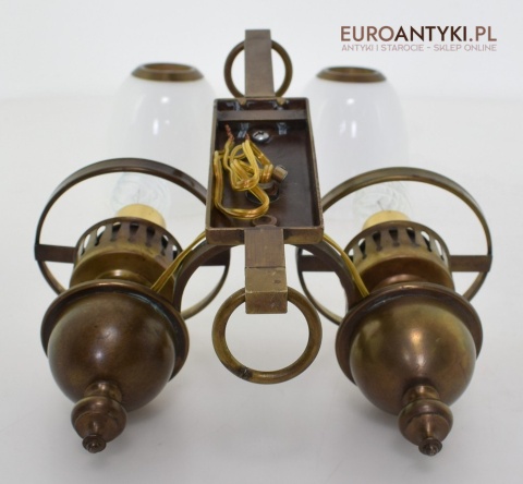 Kinkiet bankierski lampa ścienna bankierska retro vintage old fashion