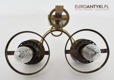 Kinkiet bankierski lampa ścienna bankierska retro vintage old fashion