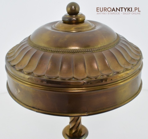 Secesyjna lampa gabinetowa lampka mosiężna do gabinetu antyczna