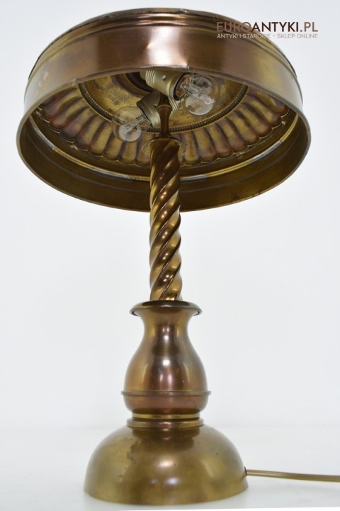 Secesyjna lampa gabinetowa lampka mosiężna do gabinetu antyczna