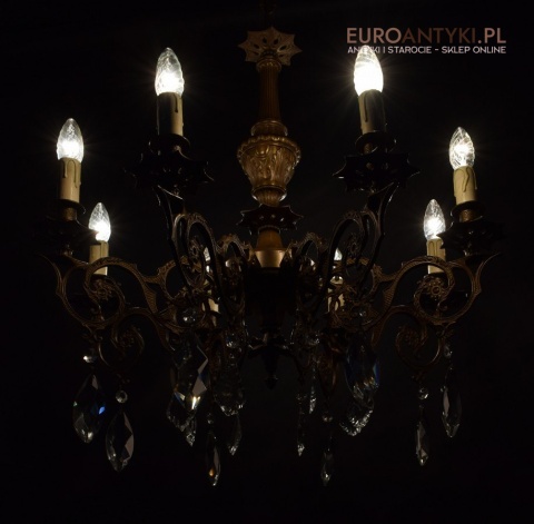 Wytworny żyrandol salonowy antyk do zamku oświetlenie do pałacu chandelier dworski