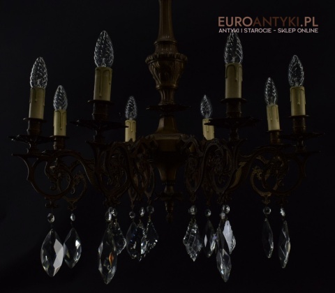 Wytworny żyrandol salonowy antyk do zamku oświetlenie do pałacu chandelier dworski