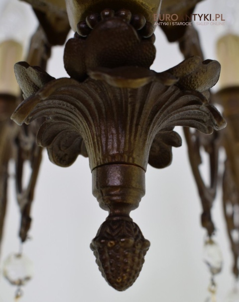 Wytworny żyrandol salonowy antyk do zamku oświetlenie do pałacu chandelier dworski