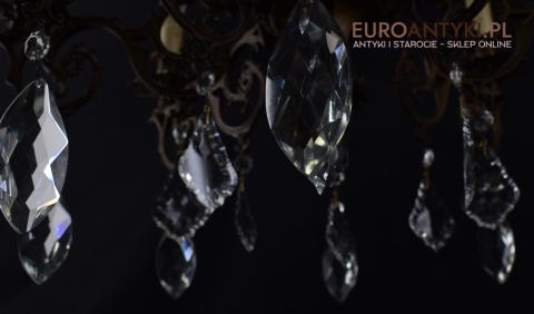 Wytworny żyrandol salonowy antyk do zamku oświetlenie do pałacu chandelier dworski