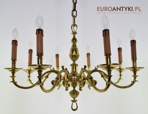 złoty żyrandol