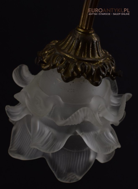 Żyrandol Napoleon antyczna lampa sufitowa z kloszami oświetlenie do zamku pałacu