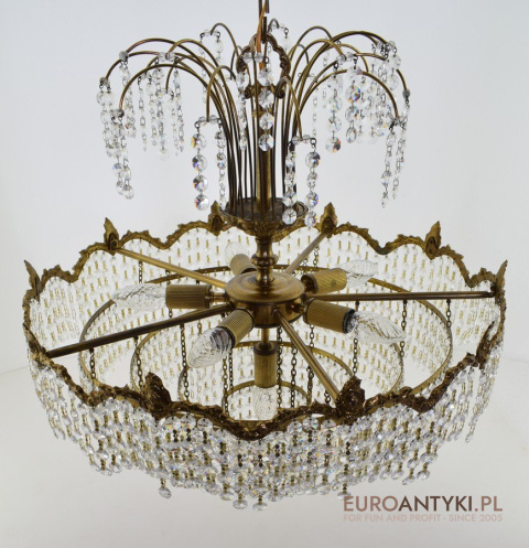 Antyk kryształowy żyrandol pałacowy do luksusowych wnętrz chandelier