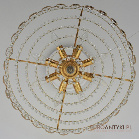 Kryształowa lampa żyrandol antyk z kryształów starodawny chandelier ekskluzywny