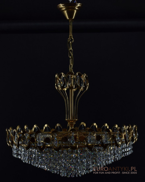 Kryształowa lampa żyrandol antyk z kryształów starodawny chandelier ekskluzywny