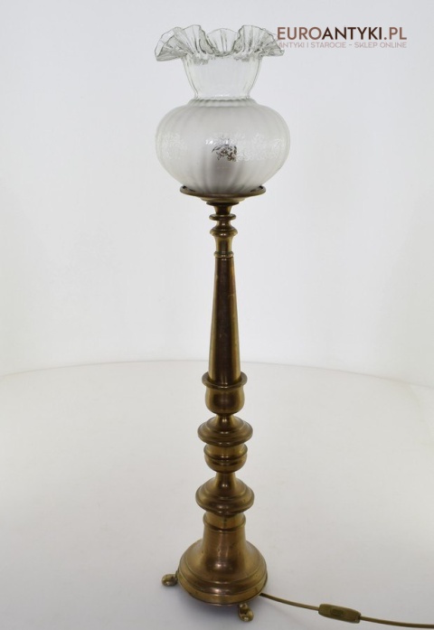 zabytkowa lampa stołowa