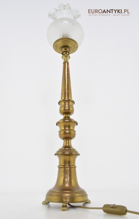 antyczna lampa stołowa