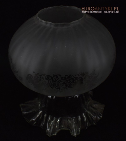 Lampa stołowa do pałacu zabytkowa ekskluzywna duża lampka antyczna z kloszem