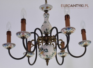 Prowansalski żyrandol lampa sufitowa prowansja klimatyczne oświetlenie domowe