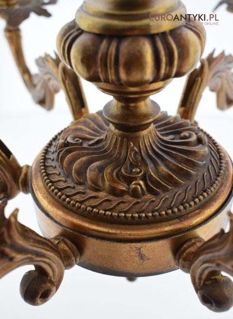 Stare złoto żyrandol barokowy ekskluzywna lampa sufitowa do wykwintnego pomieszczenia