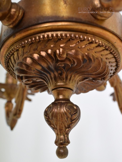 Stare złoto żyrandol barokowy ekskluzywna lampa sufitowa do wykwintnego pomieszczenia