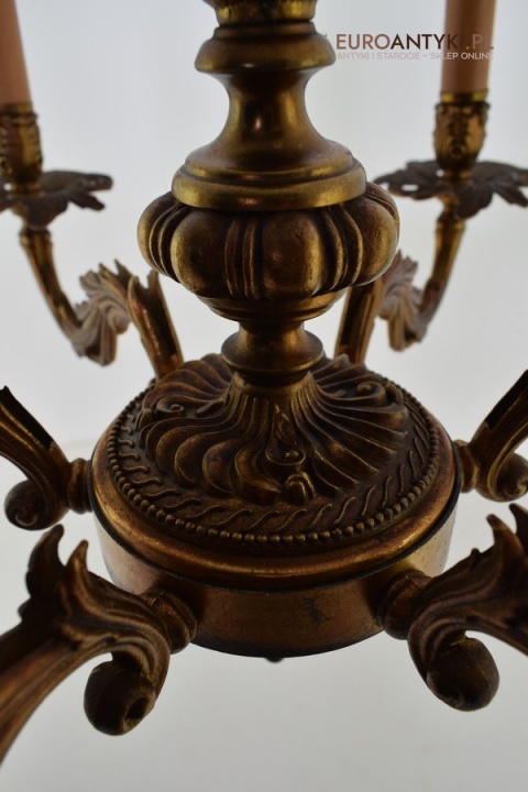 Stare złoto żyrandol barokowy ekskluzywna lampa sufitowa do wykwintnego pomieszczenia