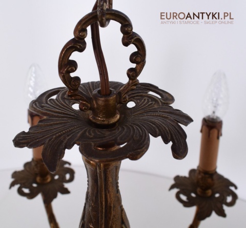 Stare złoto żyrandol barokowy ekskluzywna lampa sufitowa do wykwintnego pomieszczenia