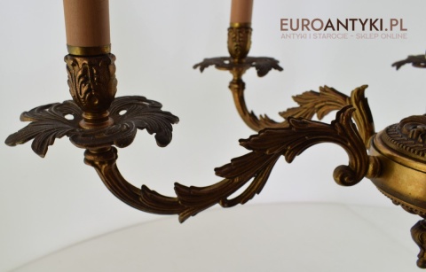 Stare złoto żyrandol barokowy ekskluzywna lampa sufitowa do wykwintnego pomieszczenia