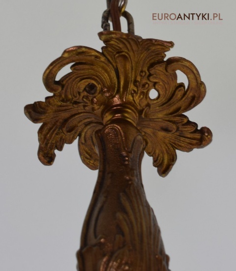 Stare złoto żyrandol barokowy ekskluzywna lampa sufitowa do wykwintnego pomieszczenia