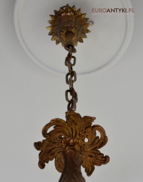 Stare złoto żyrandol barokowy ekskluzywna lampa sufitowa do wykwintnego pomieszczenia