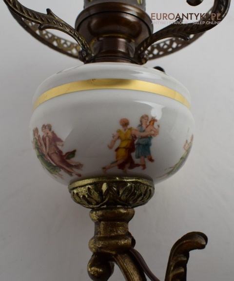 2 ekskluzywne kinkiety z kloszami lampy ścienne pałacowe dekoracyjne antyki