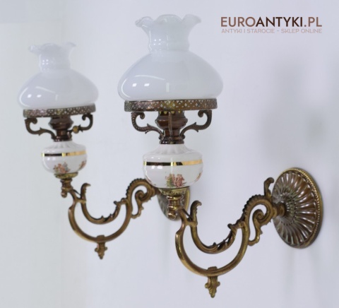 antyczne kinkiety do zamku