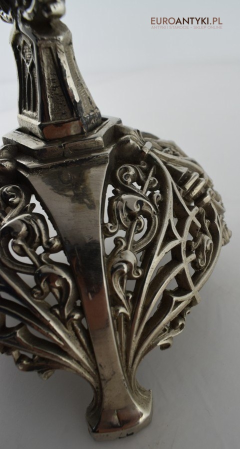 Jezus Chrystus pod szkłem krzyż kościelny na ołtarz do kapicy INRI zabytki katolickie