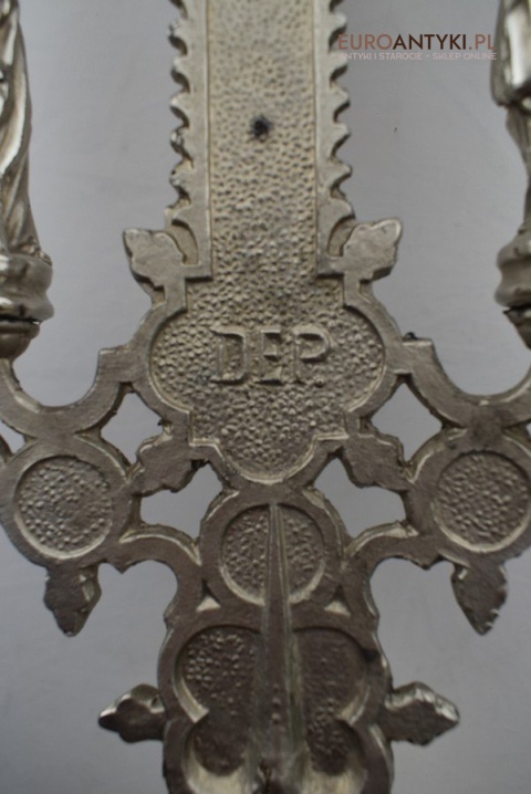 Jezus Chrystus pod szkłem krzyż kościelny na ołtarz do kapicy INRI zabytki katolickie