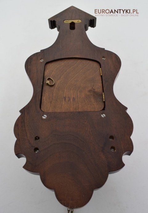 Stary zegar holenderski z atlasem HOLLENDER z szyszkami WUBA J A W