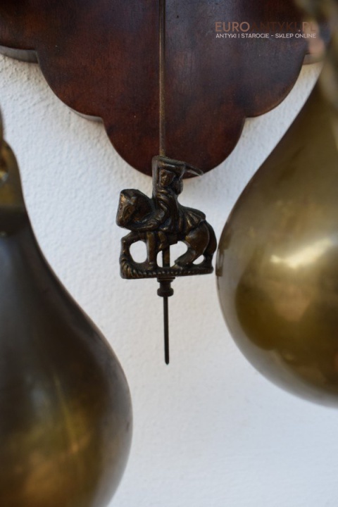 Stary zegar holenderski z atlasem HOLLENDER z szyszkami WUBA J A W