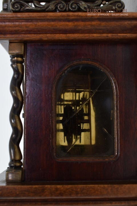 Stary zegar holenderski z atlasem HOLLENDER z szyszkami WUBA J A W