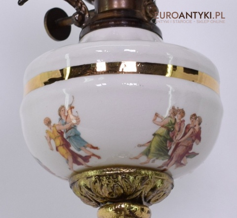 Uroczy kinkiet mosiężny do łazienki ganku lampka ścienna do holu