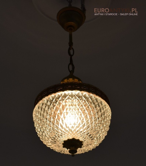 Zwis pałacowy lampa sufitowa wisząca do łazienki lub do holu retro lampy