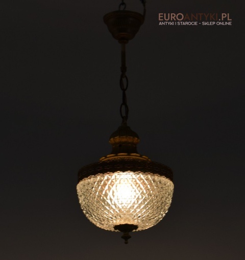 Zwis pałacowy lampa sufitowa wisząca do łazienki lub do holu retro lampy