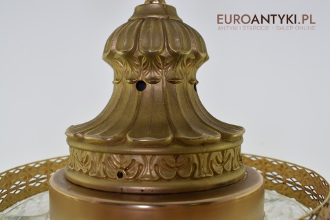 Zwis pałacowy lampa sufitowa wisząca do łazienki lub do holu retro lampy