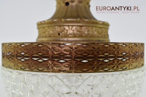 Zwis pałacowy lampa sufitowa wisząca do łazienki lub do holu retro lampy