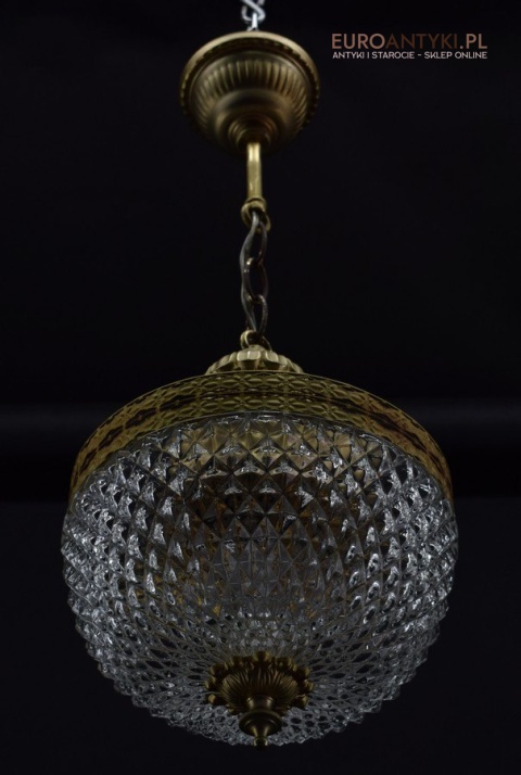 Zwis pałacowy lampa sufitowa wisząca do łazienki lub do holu retro lampy