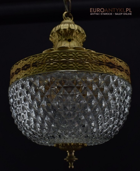 Zwis pałacowy lampa sufitowa wisząca do łazienki lub do holu retro lampy