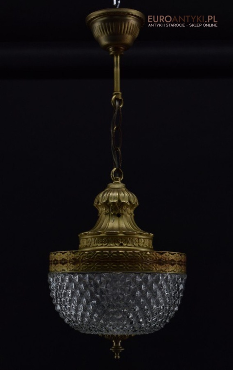 Zwis pałacowy lampa sufitowa wisząca do łazienki lub do holu retro lampy