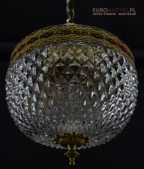 Zwis pałacowy lampa sufitowa wisząca do łazienki lub do holu retro lampy