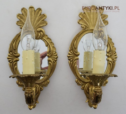 kinkiety z mosiądzu