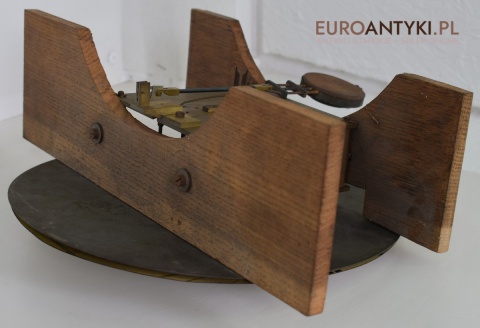 Muzealny zegar dworcowy z lat 1870 BRUXELLES Vandeplancke Tordoir slave clock antyk