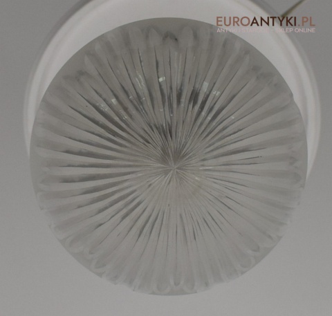 Zabytkowa lampa sufitowa zwis sufitowy antyk szlifowany klosz zabytkowy antyczne oświetlenie