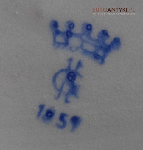 Pałacowa lampka na stolik porcelanowa lampa koncert dworski antyk