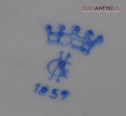 Pałacowa lampka na stolik porcelanowa lampa koncert dworski antyk