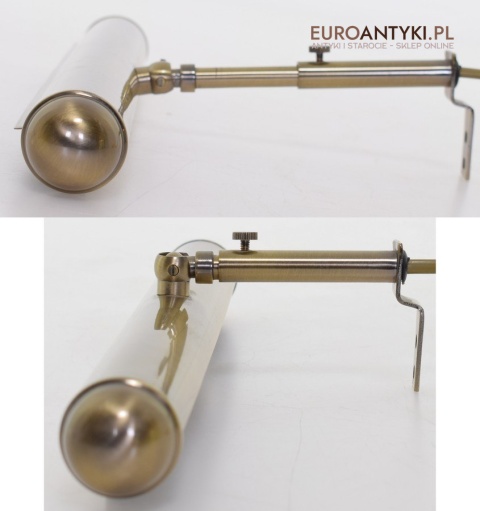 Retro lampka nad obraz kinkiet regulowany nad lustro oświetlenie vintage